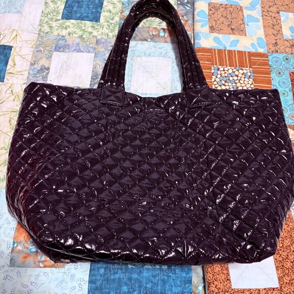 MZ Wallace Large Metro Tote, Black Lacquer - Picture 8 of 10
